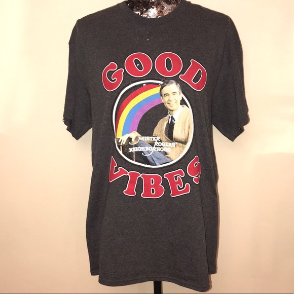 Tops - Good Vibes Mister Rogers T-shirt
